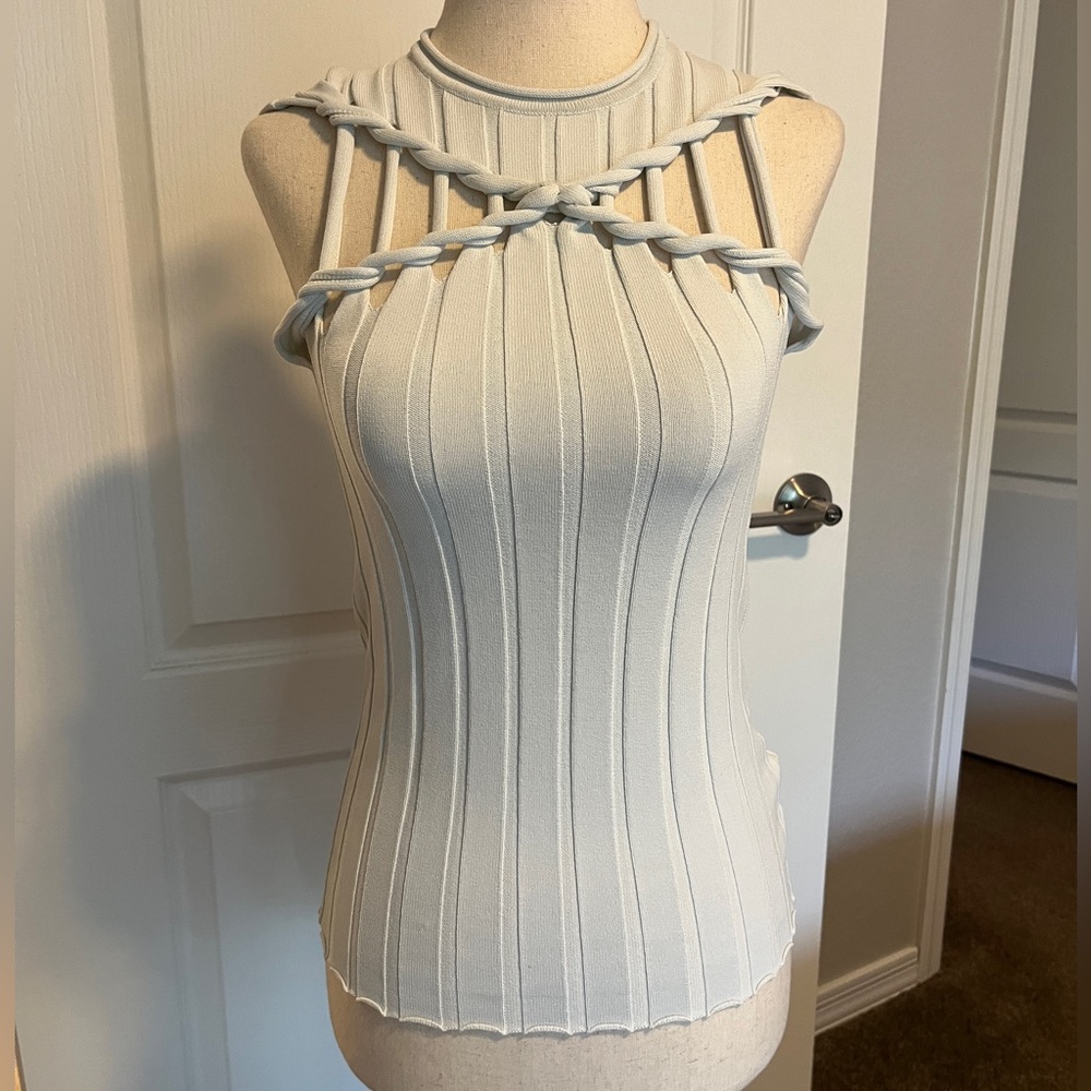 Dion Lee Twist Braided Knit Tank Top
